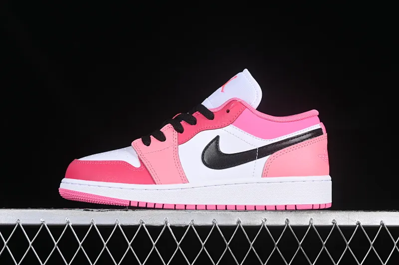 All categories Air Jordan Jordan series basketball shoes Air Jordan 1 Low G version pure original Air Jordan 1 Low AJ1 Joe 1 white pink low-top cultural basketball shoes 553560-162